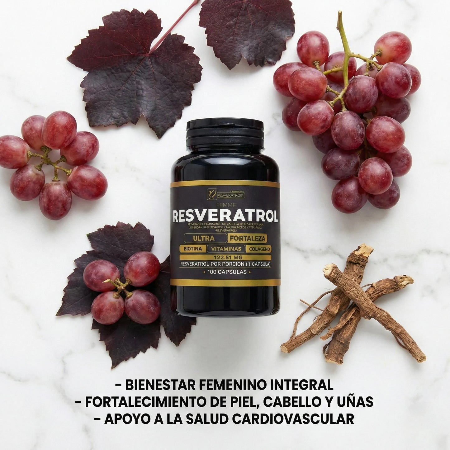 Resveratrol Negro – Apoyo antioxidante diario